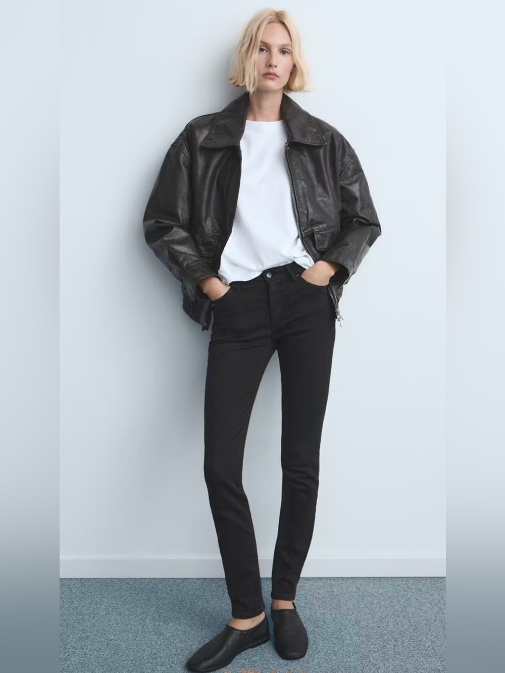 Mango MNG/Denim Iconics - Bi-Stretch Skinny Jeans in Black